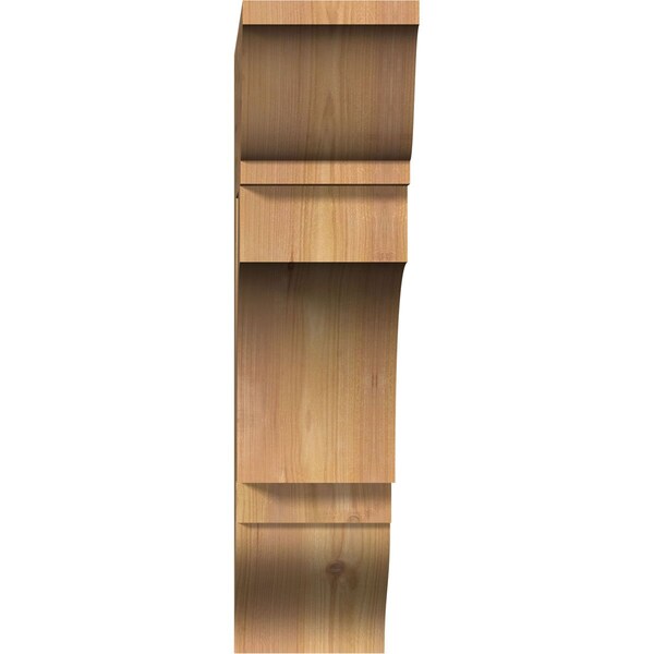 Westlake Traditional Smooth Bracket, Western Red Cedar, 5 1/2W X 22D X 22H